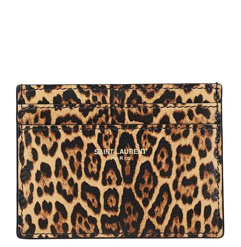 ysl black card wallet|saint laurent leopard print wallet.